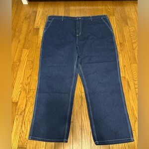 NWT Carhartt Mens Size 46X30 Loose Original Fit Work Dungaree Straight Leg Jeans